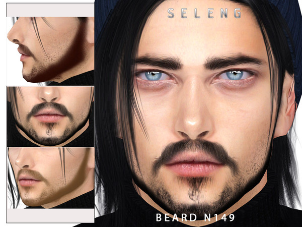 Sims 4 — Beard N149 by Seleng — HQ compatible beard with 21 colours, available for Teen to Elder.