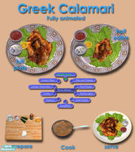 Sims 2 — Greek Cuisine - Calamari by Simaddict99 — This new meshed food is fully animated and will disapear from both the