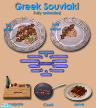 Sims 2 — Greek Cuisine - Souvlaki by Simaddict99 — This new meshed food is fully animated and will disapear from both the
