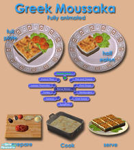 Sims 2 — Greek Cuisine - Moussaka by Simaddict99 — this new meshed food is fully animated and will disapear from both the