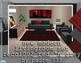 Sims 2 — New Modern Livingroom Recol002 by Padre — REcolour of the new modern livingroom. Enjoy.