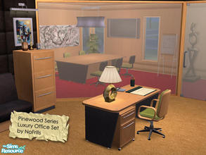 Sims 2 — Pinewood Series (Luxury Office) by NoFrills — Luxury Office Set, part of my Pinewood series.