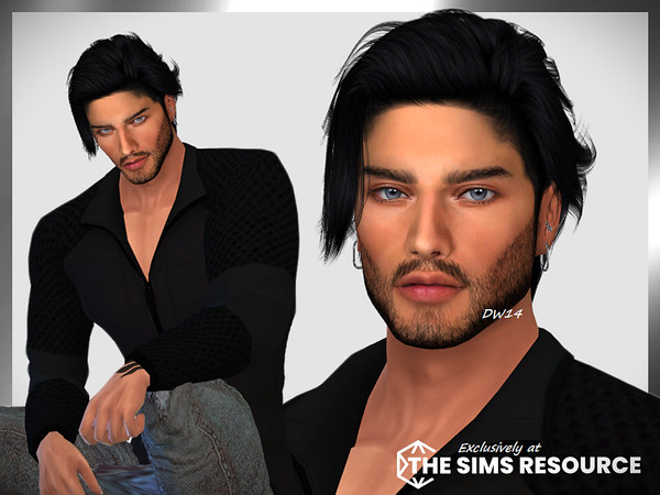 Sims 4 — Cesare Volta by DarkWave14 — Download all CC's listed in the Required Tab to have the sim like in the pictures.