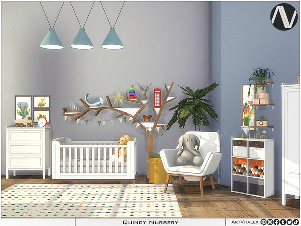 Sims 4 — Quincy Nursery by ArtVitalex — Nursery Collection All rights reserved - Belong to 2024 ArtVitalex@TSR - Custom