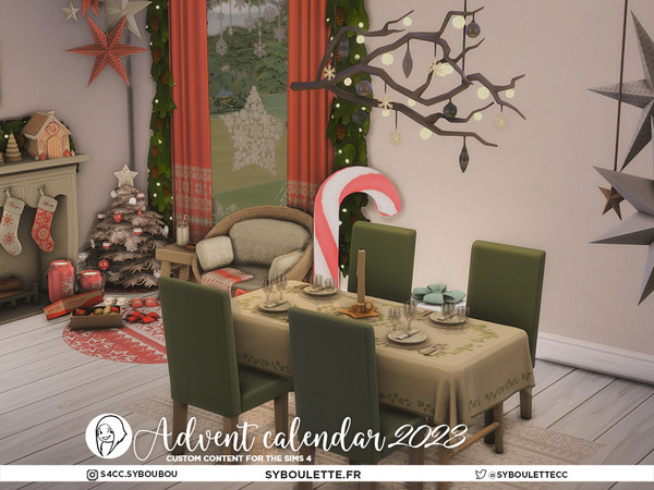 Sims 4 — Advent Calendar 2023 - Cane light | holiday winterfest christmas by Syboubou — This year, my followers voted for