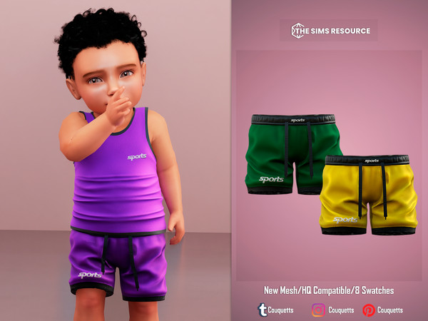 Sims 4 — Confortable Pants (Infant) by couquett — Confortable Pants (for infants ) Confortable and sport Pants for your