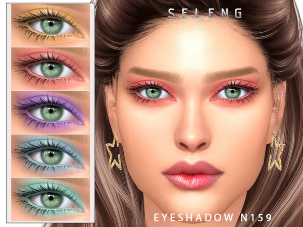 Sims 4 — Eyeshadow N159 by Seleng — The eyeshadow has 19 colours and HQ compatible. Allowed for teen, young adult, adult