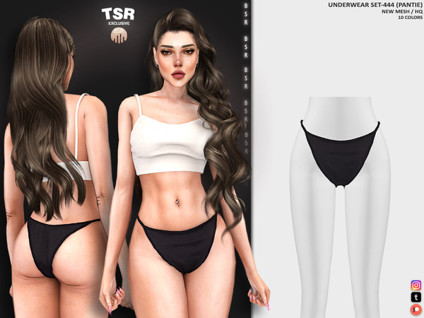 Sims 4 — UNDERWEAR SET-444 (PANTIE) BD1187 by busra-tr — 10 colors Adult, Elder, Teen, Young Adult
