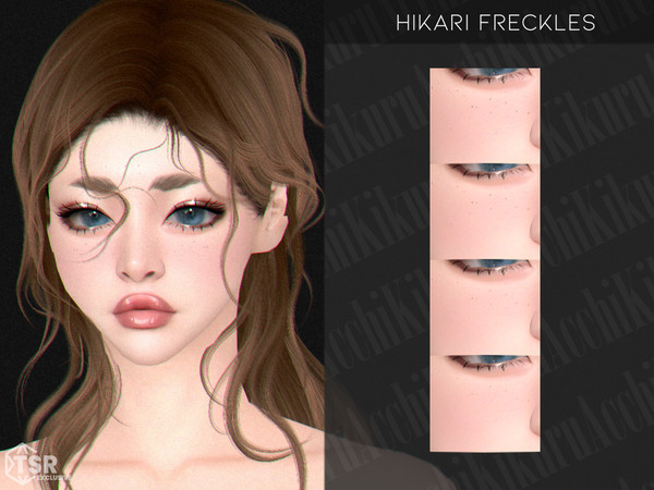 Sims 4 — Hikari Freckles Blush by Kikuruacchi — - It is suitable for Female and Male. ( Infants to Elder ) - 4 swatches -