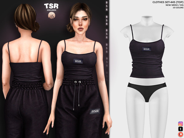 Sims 4 — CLOTHES SET-445 (TOP) BD1188 by busra-tr — 10 colors Adult, Elder, Teen, Young Adult