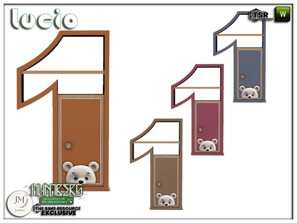 Sims 4 — Numbers lucio dresser by jomsims — with numbers collection