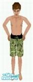 Sims 1 — Buyable Boys' Jungle Print Swim Trunks by oreocreme — Your little boy will be stylin' at the pool in these