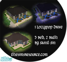 Sims 2 — 1 Lollypop Drive ~UNFURNISHED~ by Saint_Sin — This beautiful, stylish new home features 3 bedrooms, 2 baths,