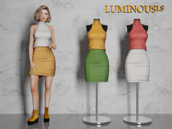 Sims 4 — Majiko Outfit by LuminousLS — -New mesh-