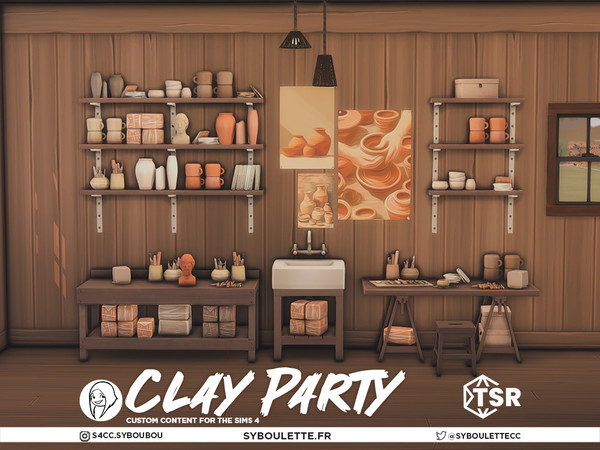 Sims 4 — Clay part - Part 3 by Syboubou — Get hands-on with creativity in the Sims 4 with Clay Party. Build the ideal
