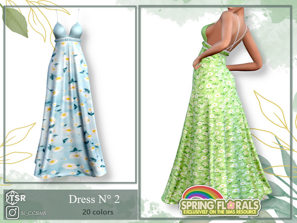 Sims 4 — SpringFlorals_Dress_2 by SL_CCSIMS — -New mesh-