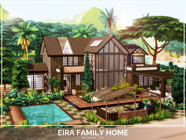 Sims 4 — Eira Family Home - TSR Only CC - Shell by Mini_Simmer — - Download the CC from the required section.