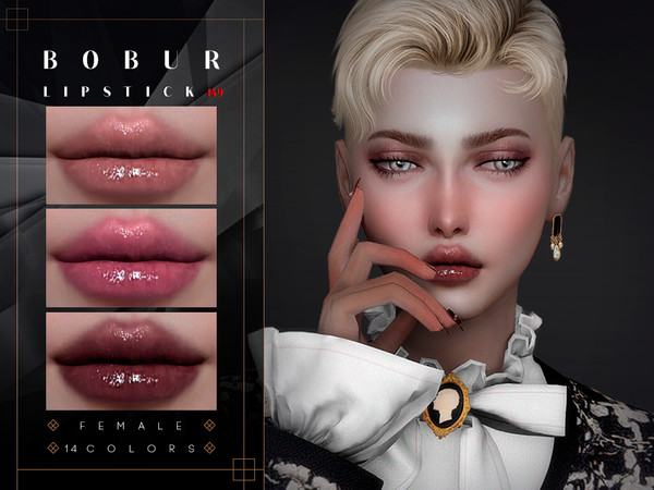 Sims 4 — Lip gloss by Bobur2 — Lip gloss with a voluminous lip effect for female 14 colors I hope you like it