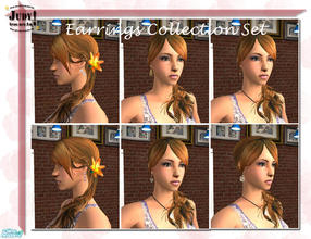 Sims 2 — Judy Earrings Collection Set by judyhugsnoopy — A unique design for your female Sim. Teens through Elders. Can