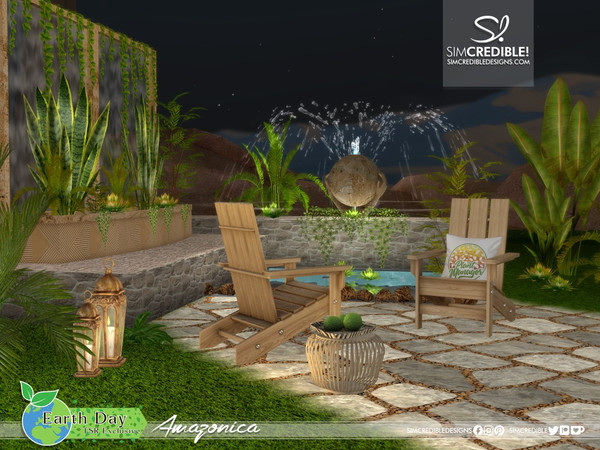Sims 4 — Amazonica - Earth Day by SIMcredible! — Celebrating the Earth Day, we are bringing to your sims the Amazonica