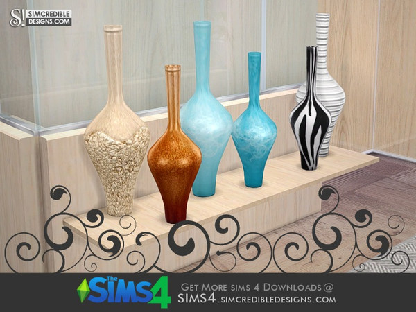 Sims 4 — Serene Hues large Vases duo by SIMcredible! — by SIMcredibledesigns.com available at TSR __________________ * 3