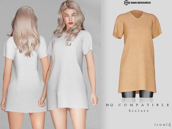 Sims 4 — Adela Dress by _ironik_ — -8 Colors