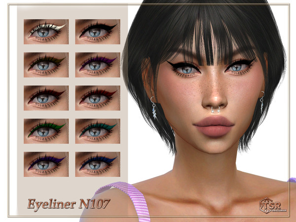 Sims 4 — Eyeliner N107 by qLayla — Previews were made using HQ Mod