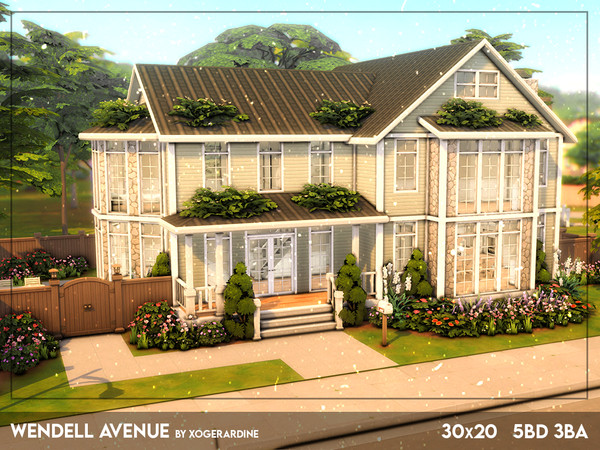 Sims 4 — Wendell Avenue (TSR only CC) by xogerardine — Cute family house, hope you'll enjoy! x