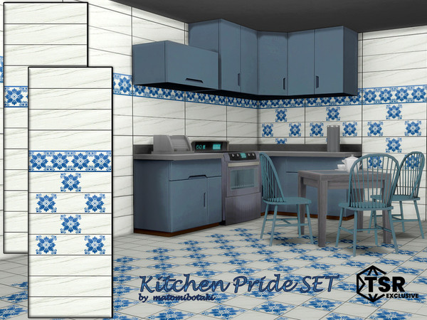 Sims 4 — Kitchen Pride SET by matomibotaki — Kitchen Pride