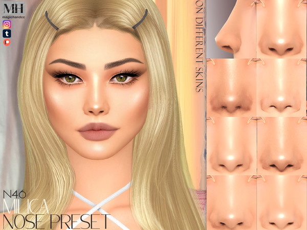 Sims 4 — Milica Nose Preset N46 by MagicHand — Softly defined nose for males and females - HQ Compatible Click on the