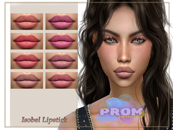 Sims 4 — PROM Isobel Lipstick by qLayla — Previews were made using HQ Mod