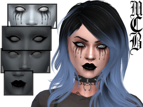 Sims 4 — Surku Tears (Eyeshadow) by MaruChanBe2 — An eye shadow for your cuties.