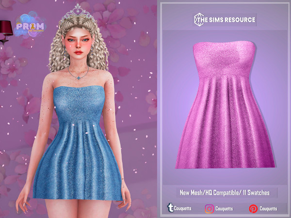 Sims 4 — Prom Aine Dress by couquett — Prom Aine Dress avaible in 11 colors
