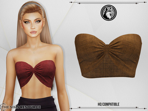 Sims 4 — Marie Top by ForLima — 8 Colors