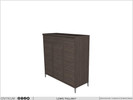 Lewis Three Door Shoe Cabinet With One Drawer - Click to view and download separately!
