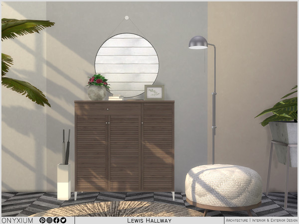 Sims 3 — Lewis Hallway by Onyxium — Onyxium@TSR Design Workshop Hallway Collection - Belong To The 2024 Year