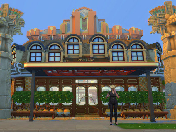Sims 4 — Ristoria Chaos Pannetera by OVERLORD_CHAOS — the #ristoria #chaos #pannetera is a gorgeous art deco restaurant
