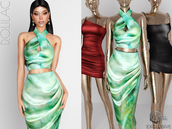 Sims 4 — Hand Dyed Silk Halter Top Set DO0397 by DOLilac — Custom thumbnail