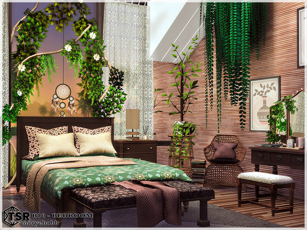 Sims 4 — B10-Bedroom by marychabb — I present a room - Bedroom, that is fully equipped.