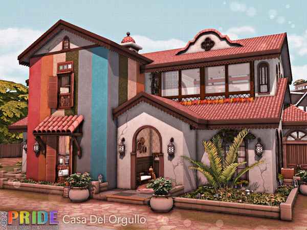 Sims 4 — Casa Del Orgullo l noCC by simZmora — Lot Size - 30x20