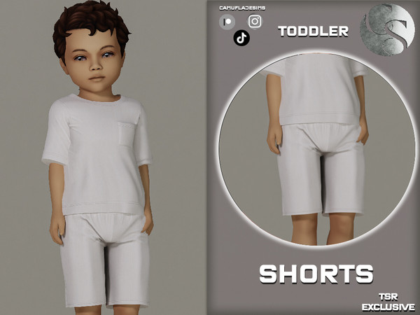 Sims 4 — Toddler SET 425 - Shorts by Camuflaje — Set that includes t-shirt + shorts -Part of a set