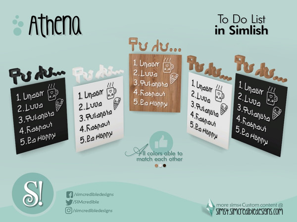 Sims 4 — Athena wall Bookcase - in Simlish by SIMcredible! — by SIMcredibledesigns.com available at TSR 3 colors in +