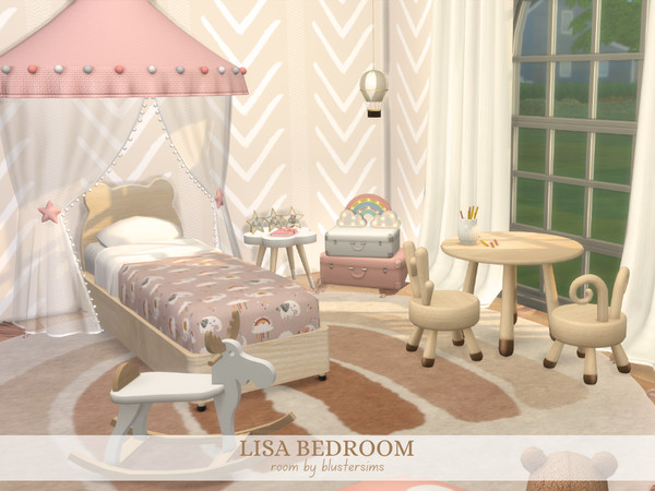 Sims 4 — Kids Room by BlusterSims — Beautiful and fun kids bedroom. Size: 5x5
