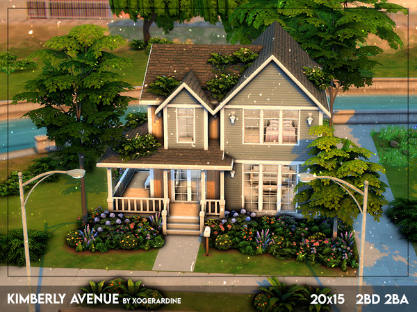Sims 4 — Kimberly Avenue (TSR only CC) by xogerardine — Enjoy this family house with 2 bedrooms! x