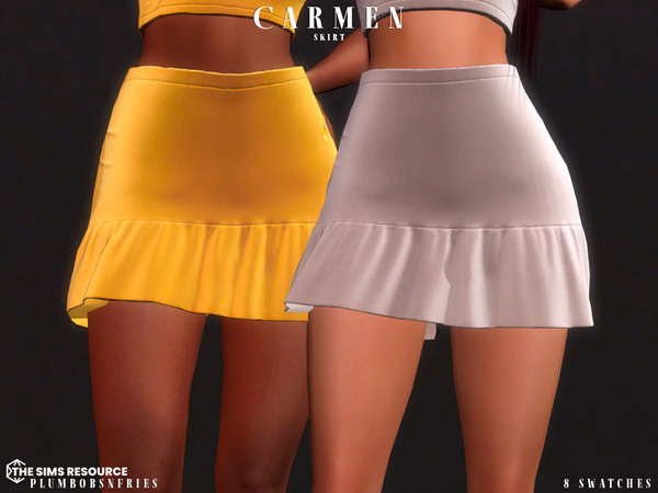 Sims 4 — CARMEN skirt by ali1 — Skirt New Mesh