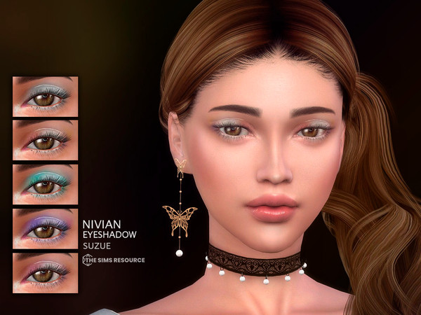 Sims 4 — Nivian Eyeshadow N79 by Suzue — 8 Swatches