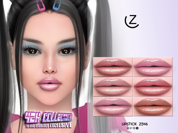 Sims 4 — LIPSTICK Z546 by ZENX — Base Game