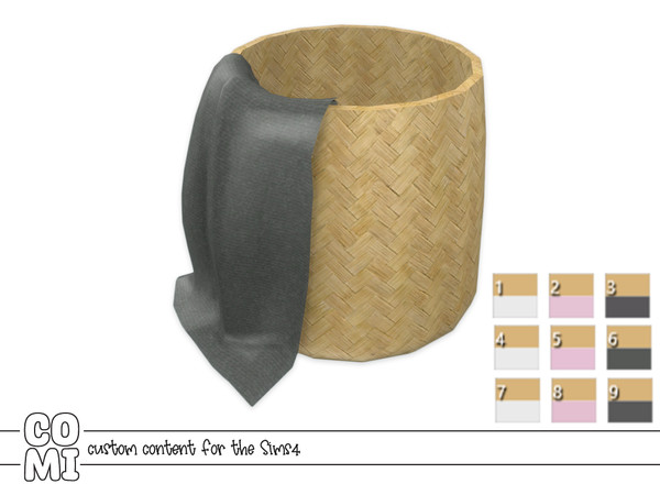 Sims 4 — Comiko Farmish Foyer Basket Blanket by Comiko — Bathroom set is composed of 11 items 11 Items Farmish Foyer