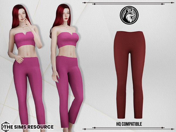 Sims 4 — Bethany Set Pants by ForLima — 8 Colors