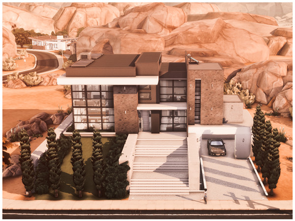Sims 4 — MM Modern House 27 by Merin_Martini — My Sims 4 lots some are inspired random pictures that I found on the